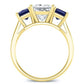 Ilex Diamond Matching Band Only (engagement Ring Not Included) For Ring With Princess Center yellowgold