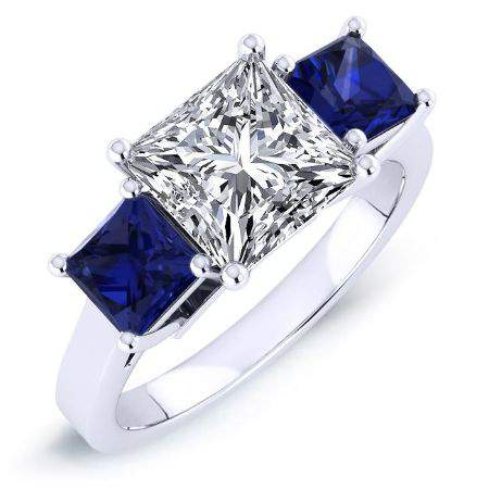 2.00 ct - Ilex - GIA Natural Princess Diamond Engagement Ring