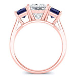 Ilex Princess Diamond Engagement Ring (Lab Grown Igi Cert) rosegold