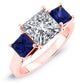 Ilex Princess Diamond Engagement Ring (Lab Grown Igi Cert) rosegold