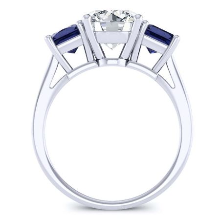 Ilex Round Moissanite Bridal Set whitegold