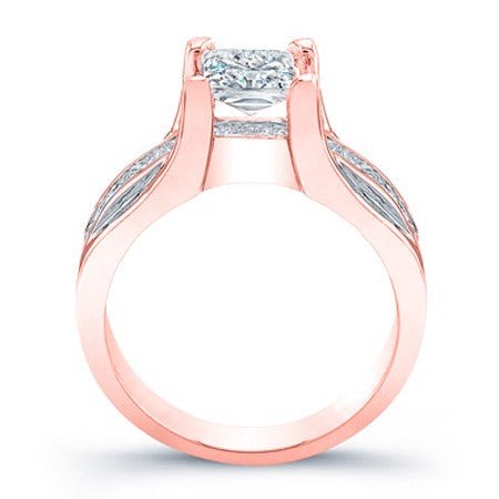 Ilima Diamond Matching Band Only (engagement Ring Not Included) For Ring With Princess Center rosegold