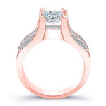 Ilima Princess Diamond Engagement Ring (Lab Grown Igi Cert) rosegold