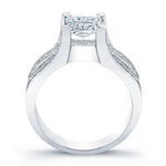Ilima Diamond Matching Band Only (engagement Ring Not Included) For Ring With Princess Center whitegold