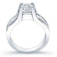 Ilima Moissanite Matching Band Only (engagement Ring Not Included) For Ring With Round Center whitegold