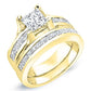 Ilima Princess Diamond Bridal Set (Lab Grown Igi Cert) yellowgold