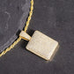 1.75ct TCW Iced Out Dog Tag Diamond Charm Men's Pendant 14K Yellow Gold (Pendant Only. Chain Not Included)