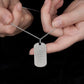 0.40ct TCW Dog Tag Diamond Charm Men's Pendant (Pendant Only. Chain Not Included)