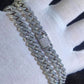 17ct TCW Iced Out Diamond Cuban Link Chain Necklace