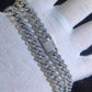 20ct TCW Iced Out Moissanite Cuban Link Chain Necklace