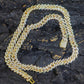 16ct TCW Iced Out Diamond Cuban Link Chain Necklace (14K Yellow Gold)