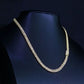 16ct TCW Iced Out Diamond Cuban Link Chain Necklace (14K Yellow Gold)