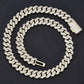 19ct TCW Iced Out Diamond Cuban Chain Necklace (14K Yellow Gold)