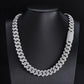 43ct TCW Iced Out Diamond Cuban Chain Necklace