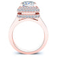 Indigo Diamond Matching Band Only (engagement Ring Not Included) For Ring With Princess Center rosegold