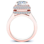 Indigo Princess Diamond Engagement Ring (Lab Grown Igi Cert) rosegold