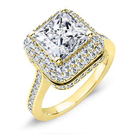 Indigo Princess Diamond Engagement Ring (Lab Grown Igi Cert) yellowgold