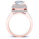 Indigo Princess Diamond Engagement Ring (Lab Grown Igi Cert) rosegold