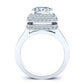 Indigo Princess Moissanite Bridal Set whitegold