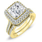 Indigo Princess Moissanite Bridal Set yellowgold