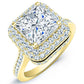 Indigo Princess Moissanite Bridal Set yellowgold