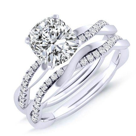 1.00 ct - Iris - Cushion Lab Diamond Bridal Set (IGI Certified)