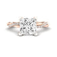 Iris Diamond Matching Band Only (does Not Include Engagement Ring) For Ring With Princess Center rosegold