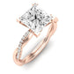 Iris Diamond Matching Band Only (does Not Include Engagement Ring) For Ring With Princess Center rosegold