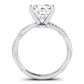 Iris Diamond Matching Band Only (does Not Include Engagement Ring) For Ring With Princess Center whitegold