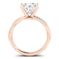 Iris Diamond Matching Band Only (does Not Include Engagement Ring) For Ring With Princess Center rosegold