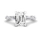 Iris Emerald Diamond Bridal Set (Lab Grown Igi Cert) whitegold