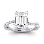 Iris Emerald Diamond Bridal Set (Lab Grown Igi Cert) whitegold