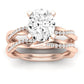 Iris Oval Diamond Bridal Set (Lab Grown Igi Cert) rosegold