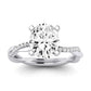 Iris Oval Diamond Bridal Set (Lab Grown Igi Cert) whitegold