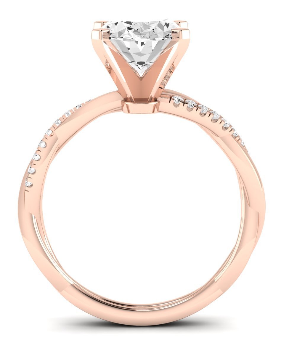 Iris Oval Diamond Engagement Ring (Lab Grown Igi Cert) rosegold