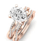 Iris Moissanite Matching Band Only (does Not Include Engagement Ring) For Ring With Oval Center rosegold