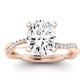 Iris Oval Diamond Engagement Ring (Lab Grown Igi Cert) rosegold