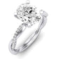 Iris Oval Diamond Engagement Ring (Lab Grown Igi Cert) whitegold