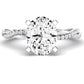 Iris Oval Diamond Engagement Ring (Lab Grown Igi Cert) whitegold