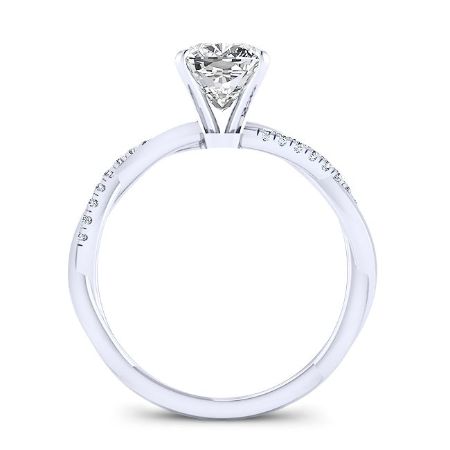 Iris Princess Diamond Engagement Ring (Lab Grown Igi Cert) whitegold