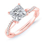 Iris Princess Moissanite Bridal Set rosegold