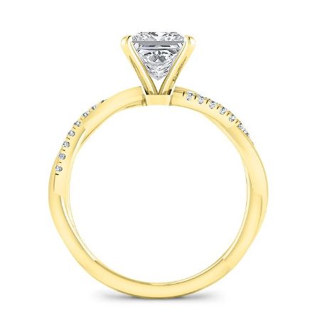 Iris Round Diamond Bridal Set (Lab Grown Igi Cert) yellowgold