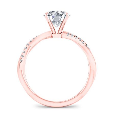 Iris Round Diamond Bridal Set (Lab Grown Igi Cert) rosegold