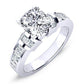 Ivy Cushion Diamond Engagement Ring (Lab Grown Igi Cert) whitegold