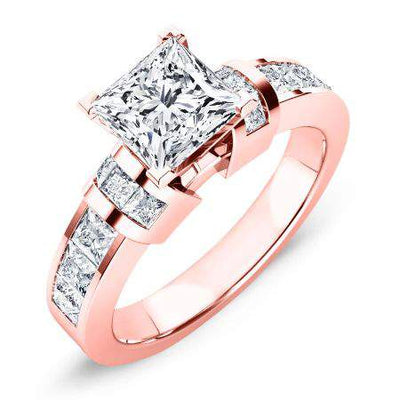 Ivy Princess Diamond Engagement Ring (Lab Grown Igi Cert) rosegold