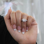 Ivy Princess Moissanite Engagement Ring whitegold