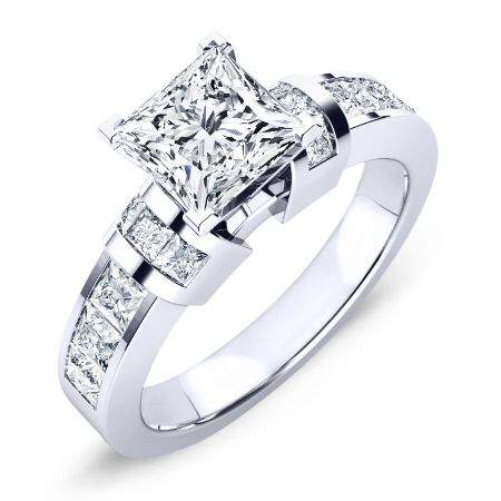 3.00 ct - Ivy - Princess Moissanite Engagement Ring