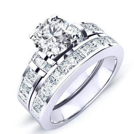 2.00 ct - Ivy - Round Moissanite Bridal Set