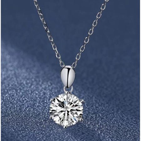 Iza Moissanite Necklace whitegold