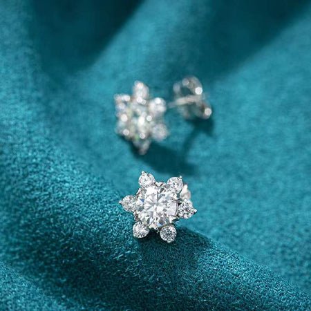 Jamie Diamond Earrings (Clarity Enhanced) whitegold